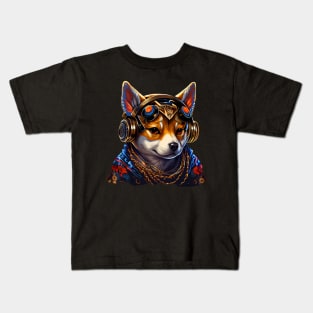 Badass Gangster Shiba Inu Kids T-Shirt